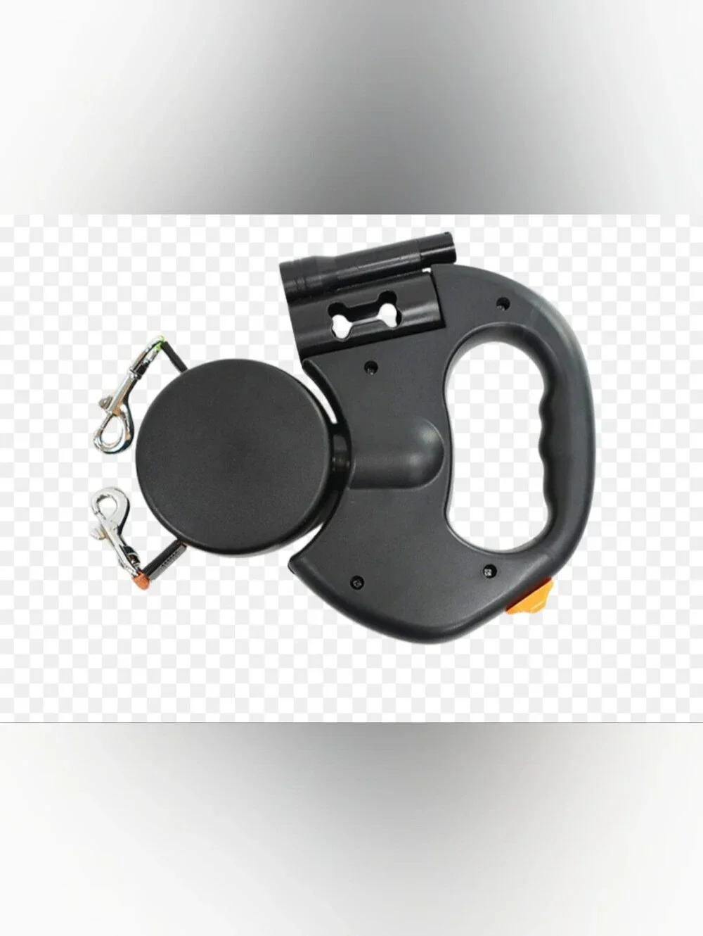 Black  Retractable Dog Leash With Ergonomic Grip